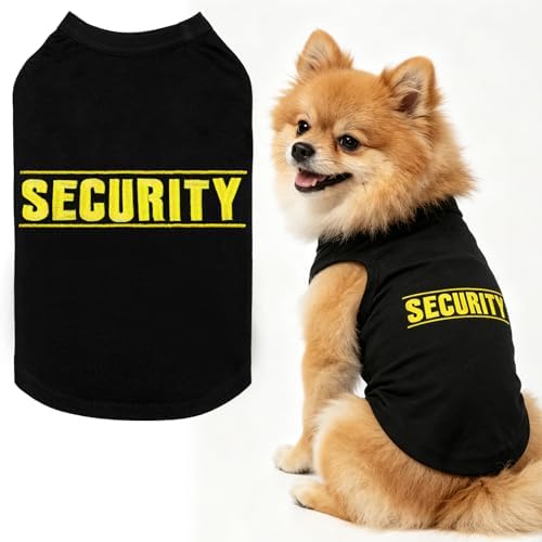 BINGPET Dog Security Shirt, Soft Cotton Puppy T-Shirt, Halloween Costumes by BINGPET