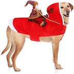 BWOGUE Santa Dog Costume, XX-Large Dog Christmas Outfit, Riding Pet Clothes by BWOGUEPetHome