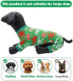 PET SHOW 4 Pack Christmas Velvet Dog Pajamas for Large Dogs - Image 3