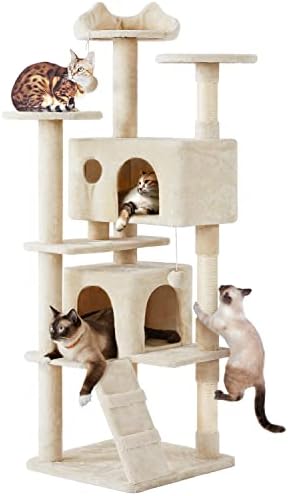 Yaheetech 70in Multi-Level Sturdy Cat Tree, Condo, Sisal Scratching Posts by Yaheetech