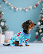 PET SHOW 4 Pack Christmas Velvet Dog Pajamas for Medium Dogs - Image 7