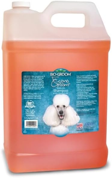Bio-Groom Econo-Groom Tearless Dog Shampoo Concentrate - Cat & Dog Bathing Supplies, Puppy Shampoo for Gentle Skin, Cruelty-Free, Made in USA, Hypoallergenic, Tear-Free Dog Products - 2.5 Gallons | Cat & Dog Bathing Supplies, Puppy Shampoo for Gentle S...
