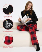 XPUDAC Christmas Matching Dog and Owner Pajamas for Women Sleepwear, 3XL - Image 3