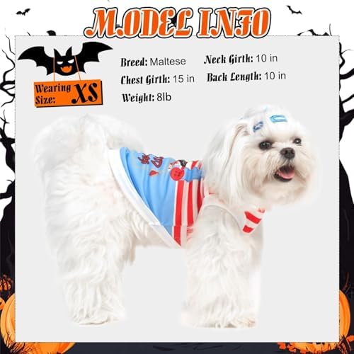 BINGPET Dog Halloween Shirt, Deadly Doll Funny Costume, Soft Cotton T-Shirt - Image 3