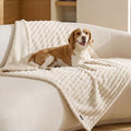 Bedsure ComfyFleece® Waterproof Dog Blankets for Large Dogs,40x50" Cream by BEDSURE