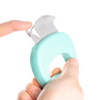 Leo's Paw The Original Pet Hair Removal Massaging Shell Comb | Soft Deshedding Brush Grooming and Shedding Matted Fur Remover Dematting tool for Long and Short Hair Cat Dog Puppy Bunny