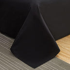 WenBags Lightweight Waterproof Flat Sheet 70 * 90 Inches Queen Size-Mattress Protector for Bed & Couch, Pet Hair Resistant Cover Ideal for Dogs & Cats, Perfect for Hotels & Hospitals (Black)