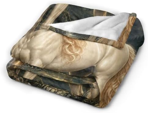 Unicorn Blanket Moon Fantasy Forest Throw Stuff Gifts 50"x40" - Image 4