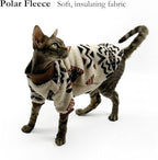 Cat Festive Sweater Pullover, Soft Warm Christmas Clothes (Brown, S) - Image 2