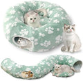 Cute Round Cat Tunnel for Indoor Cats, Green by Yaning