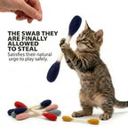 Glaciart One Swabs Cat Toys with Catnip - 6 Pk | Durable for Chew, Cute Cat Toys Interactive Kitty for Boredom, Exercise, & Play | Filled w/Organic Catnip for Anxiety & as Digestive Aid | Gift Idea - Image 3