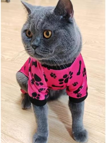 PET SHOW 4 Pack Paw Print Fleece Dog Pajamas Warm for Extra Small Dogs - Image 5