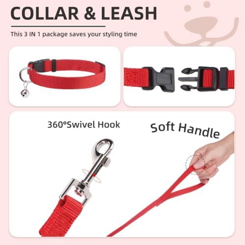 PUPTECK Dog Harness, Collar and Leash Set No Pull for Small Medium Sized - Image 4