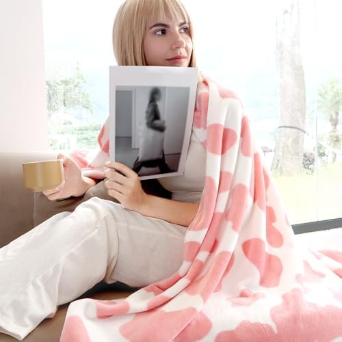 Pink Throw Blanket for Girls, 40x50 inches - Image 2