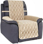 Ameritex Waterproof Nonslip Recliner Cover Stay in Place, Dog Chair Cover Furniture Protector, Ideal Recliner Slipcovers for Pets and Kids (Beige, 23")