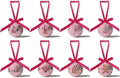 Pink Christmas Decor - Pink Christmas Tree Decorations Snowman Santa Candy Hanging Ornaments Balls, Cute Decorations Ball 1.18 Inch for Xmas Tree Party Home Holiday，Xmas Gifts Set of 16Pcs by GPGHEFlags