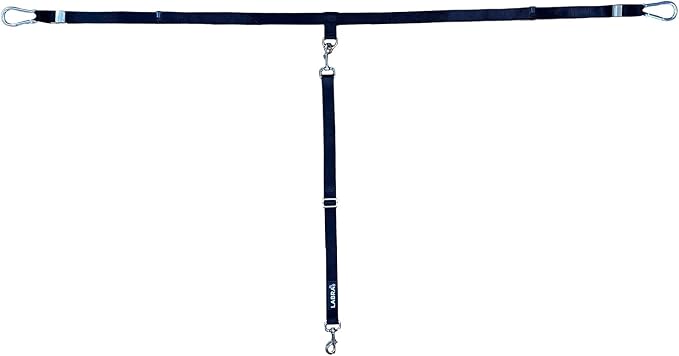 Labra Dog Heavy Duty Leash System for Truck Bed - Adjustable Dog Tether with Tie Down for Pickup Trucks - Secure Restraint - with Safety Lock for Car Travel - Single Teather