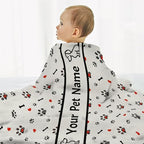 Personalized Puppy Name Blanket, Custom Dog Name White Truck Blankets, Gift for Girls Personalized Puppy Name Lover, 50"x60" Soft Lightweight Plush Throw Blanket for Couch Bed Sofa Decoration - Image 5