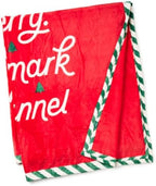 Hallmark Channel Christmas Red Plush Blanket (Comfy. Cozy. Merry.) 50"x60" - Image 2