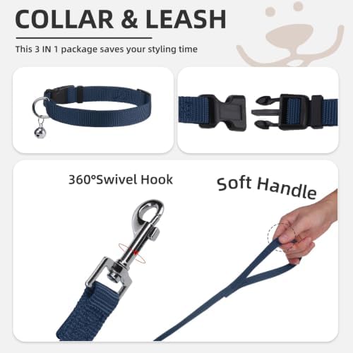 PUPTECK Dog Harness, Collar and Leash Set No Pull for Small Medium Sized - Image 4