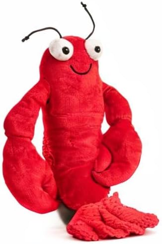 fabdog Floppies Plush Dog Toy - Cute & Durable Squeaky Dog Toys - Best Squeak Toy for Puppies and All Breeds | Ideal Pet Gift| Large Lobster