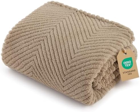 Bedsure Dog Blanket for Small Dogs Puppy and Cats, Soft Fleece, 25x35 Brown by BEDSURE