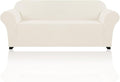 Stretch Sofa Slipcover 1 Piece Sofa Cover for 3 Cushion Couch Furniture Protector/Cover Couch with Elastic Bottom Soft and Durable Sofa Cover Pet Protector (Sofa, Cream)