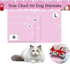Stuffed Premium Soft Dog Blanket, with Flannel Pink Cute Paw Print, Cat Blanket Puppy Supplies Dog Products Stuff Essentials(Pink 32x40 inches) - Image 5