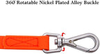 Waterproof Dog Training Leash 50FT 30FT 15FT 10FT 5FT Heavy Duty Recall Long Lead for Large Medium Small Dogs (50FT, Orange)