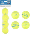 Best Pet Supplies Interactive Squeaky Dog Chew Toy, Ideal Dog Toys for Chewers, Small, Medium & Large Dogs, and Fetch Lovers - Tennis (Yellow), Medium (Pack of 4) by BestPetSuppliesLLC