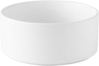 6'' Ceramic Dog Bowl - 30Oz Classic Dogs Food & Water Bowl for Small and Medium Breed Dogs, Heavy Duty Non-Slip Dog Dishes, Food Grade Stoneware Pet Bowl, Dishwasher & Microwave Safe, White