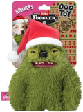 Bonkers Fuggler Holiday Edition Squeaky & Plush Dog Toy for Playtime, Green, 8 Inches by BONKERS
