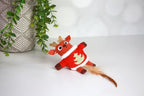 Mad Cat Ugly Sweater Stuffer Reindeer Catnip Refillable Soft Plush Cat Toy - Image 4