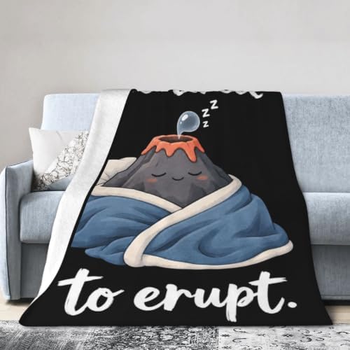 Sleepy Volcano Blanket Throw Gift for Girls Women 50"X40" - Image 4