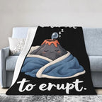 Sleepy Volcano Blanket Throw Gift for Girls Women 50"X40" - Image 4
