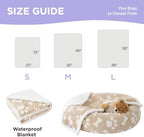 LE SURE Waterproof Dog Blankets for Large Dogs Cute Cozy 3D Jacquard,40x50 - Image 5