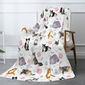 Cute Cats Fuzzy Throw Blanket for Women Men Girls Boys Soft Cozy Fleece Blankets for Bedroom Living Rooms Sofa Couch 60"x50" by XYSKINO