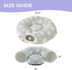 Lesure Donut Cute Jacquard Cat Tunnel Bed Kitten Toys for Puppy Bunny - Image 5
