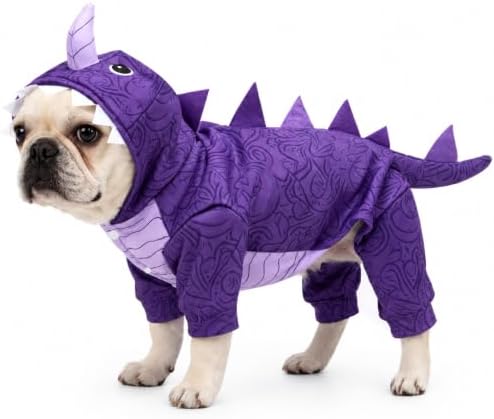 Pet Halloween Dog Clothes,Dinosaur Costume for Dogs,Purple,XL by Retreon-DogClothingCollection