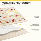 Luciphia Waterproof Dog Blanket, Reversible Sherpa Fleece for Couch Cover - Image 3