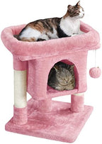 Yaheetech 23.5in Small Low-Profile Cat Tree Condo with Scratching Posts by Yaheetech