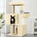Small Cat Tree Tower for Indoor Cats, 40 in Medium Cat Bed Scratching Posts by FeliskynCatTreeTower