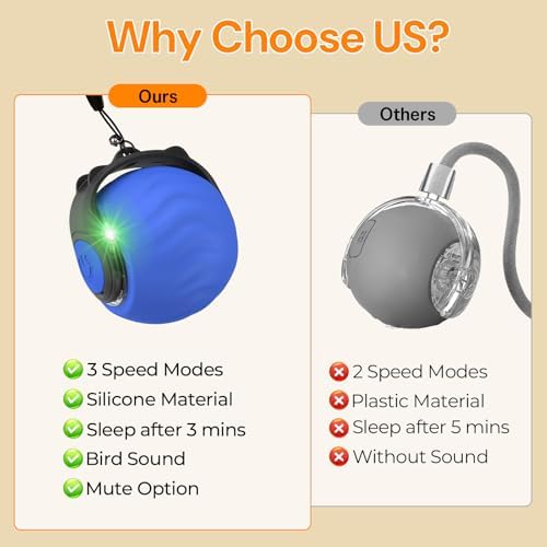 Interactive Cat Toys with Bird Sounds & 3 Speed Modes for Indoor Cats Play - Image 4