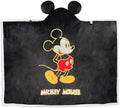 Hallmark Disney Mickey Mouse Hooded Blanket with Mouse Ears (70" x 65") by Hallmark