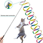 ZPH Cat Toys,Interactive Feather Variety Pack for Cats Wand Kitten Toy-Includ Cat Exercise Toy Fluffy Mouse Worms&Fish - Image 6
