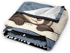 Sleepy Ferret Blanket Throw Gift for Girls Women 60"X50" - Image 5