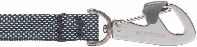 Ruffwear, Hi & Light Dog Leash, Ultralight 4.5 ft Lead with Lockable Swivel Crux Clip and Pick‑Up Bag Pocket, Minimalist Packable Webbing for Everyday Walks, Basalt Gray