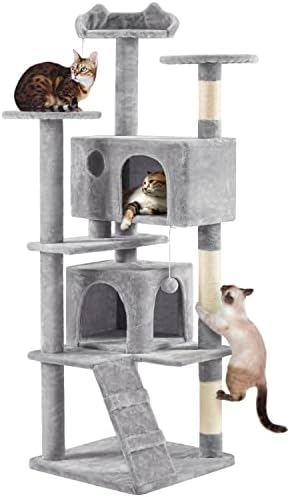Yaheetech 70in Multi-Level Sturdy Cat Tree, Condo, Sisal Scratching Posts by Yaheetech