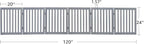 unipaws 120" Extra Wide Pet Gate and Pet Playpen Combination for Dog Cat | 24” Height Free Standing Dog Gate for Doorways, Stairs, Foldable Puppy & Room Divider, Indoor Use