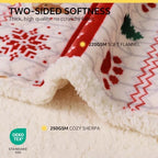 Luciphia Waterproof Dog Christmas Blanket Fleece Sherpa Reversible Soft - Image 2